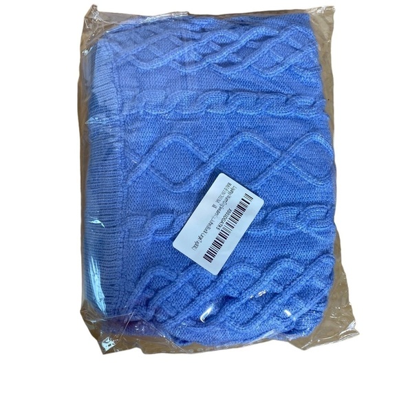 Small Dog Breed Sweater Blue size XL cable knit comfy warm - Picture 3 of 7